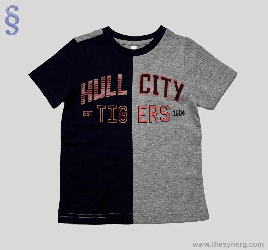India’s Leading T-Shirt Manufacturers – Custom, Polo & Private Label Specialists from Tirupur 15 Short sleeve melange tee shirt made by Synerg which is a cut and sew t-shirt manufacturers in India