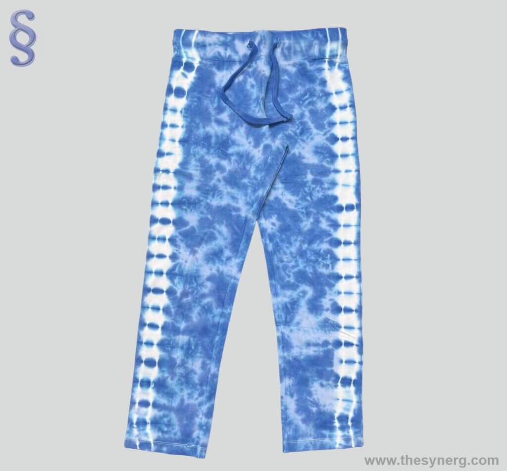 Tie dye women's leggings pants made by Synerg which is a yoga leggings manufacturers in India