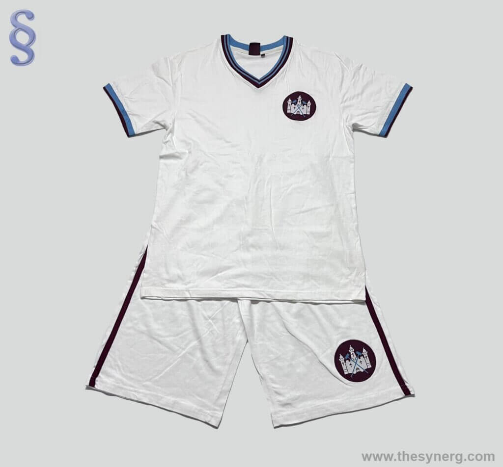Cotton nightwear with shorts for made using 200 GSM single jersey by Synerg which is a top nightwear manufacturing company in India