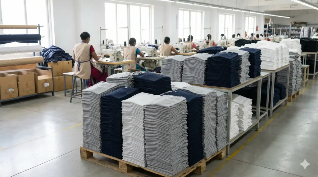  Bulk T-shirt manufacturing in India with cost-efficient export production