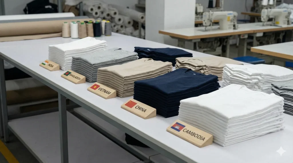 Cost-effective T-shirt manufacturing in India with export-quality production