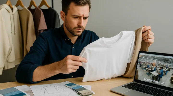 Importer z Polski przegląda próbki odzieży od producentów z Indii i Tirupur – producent odzieży Indie, producent koszulek i T-shirtów, producent bluz i bluz z kapturem, producent odzieży nocnej i piżam, producent odzieży OEM, na zamówienie i private label.