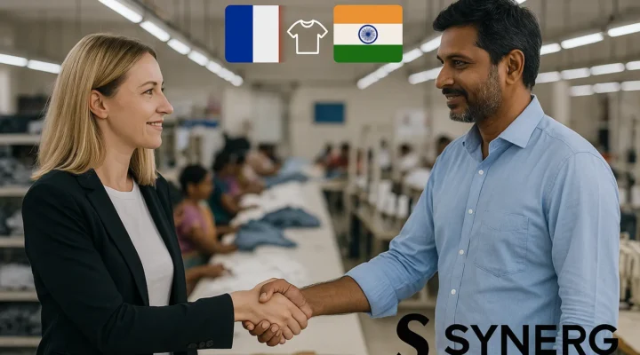 Synerg clothing manufacturer in India producing t-shirts and vêtements éthiques for French brands