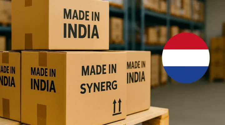 A warehouse distribution center of clothing manufacturers in India for Dutch fashion brands and retailers – kledingfabrikanten India for private label t-shirts, custom hoodies, and children’s wear.