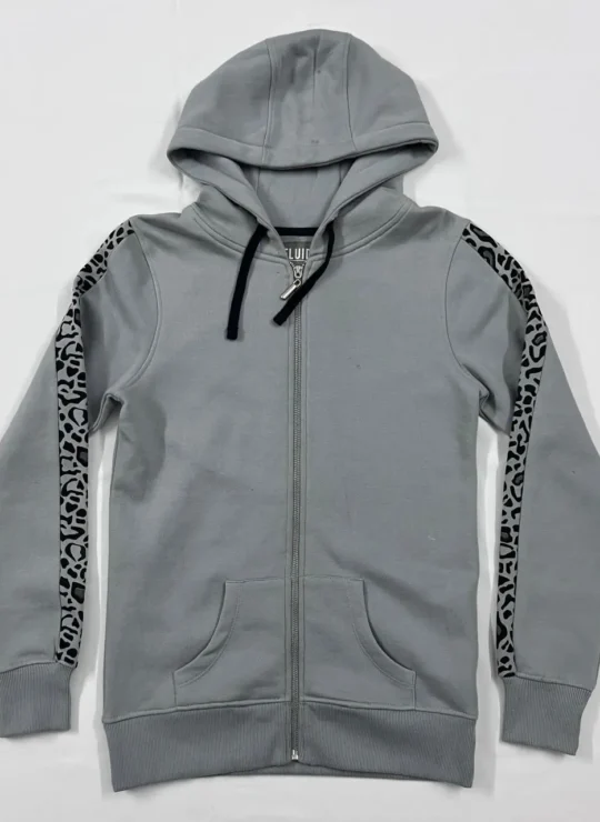 Clothing Manufacturers & Custom Apparel Supplier for Global Brands | Synerg 3 Hoodie with appliqué sleeve design crafted by a high quality clothing manufacturer and global apparel producer