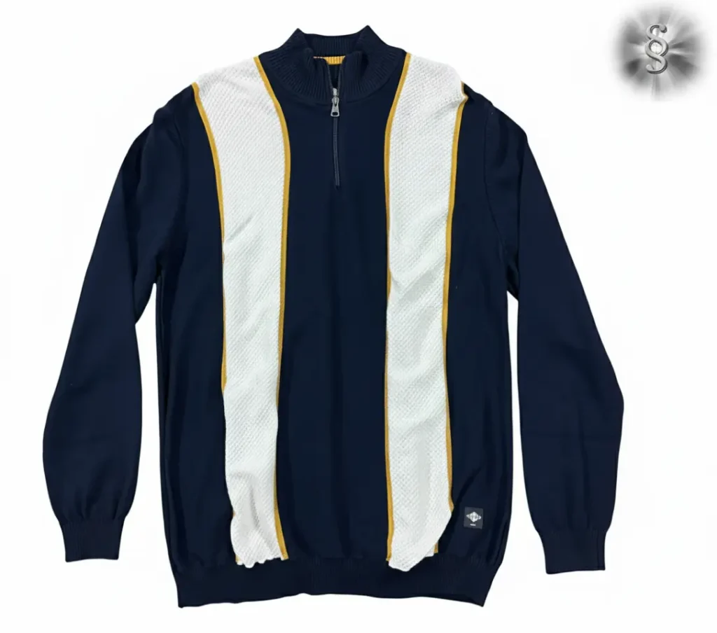 Yarn dyed men’s cardigan by custom cardigan manufacturers