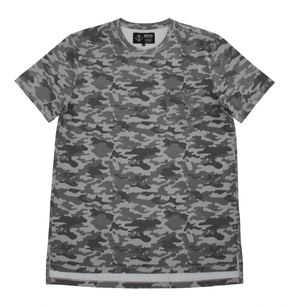 Camo print pocket t-shirt manufacturer for boys