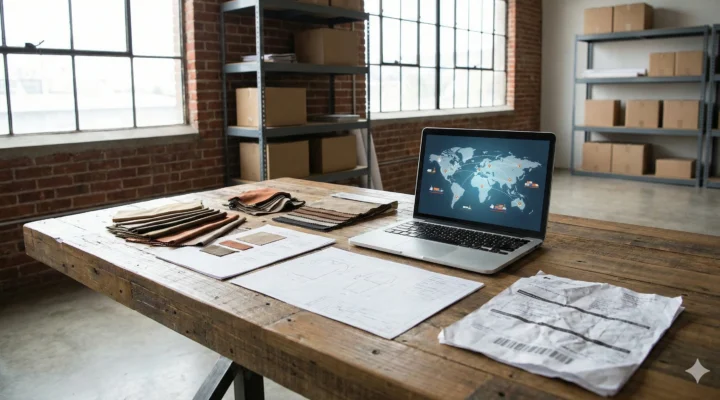 Global apparel sourcing and import export logistics planning workspace